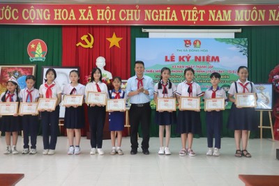 Thị Đoàn Đông Hòa, Phòng GD&ĐT thị xã tuyên dương Chiến sỹ nhỏ Điện Biên.
