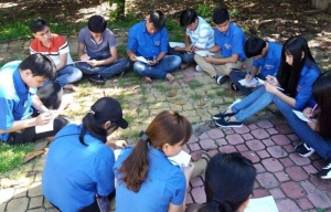 Học viên tham gia các phần thi tại lớp tập huấn.