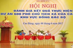 Hội nghị đánh giá kết quả thực hiện dự án 600 Phó Chủ tịch xã của các tỉnh khu vực Đông Bắc Bộ