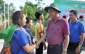 Bí thư Tỉnh ủy Huỳnh Tấn Việt thăm hỏi, động viên các CSTN Trường cao đẳng Đại Việt Sài Gòn.