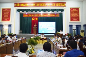 Đồng chí Nguyễn Chí Hiến - Phó Chủ tịch Thường trực UBND tỉnh phát biểu chỉ đạo tại Hội nghị.
