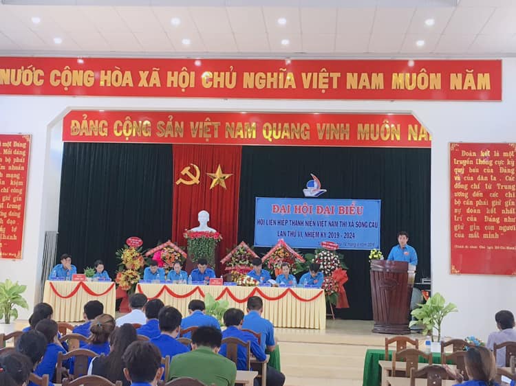 Đại hội đại biểu Hội LHTN Việt Nam thị xã Sông Cầu lần thứ VI, nhiệm kỳ 2019-2024.