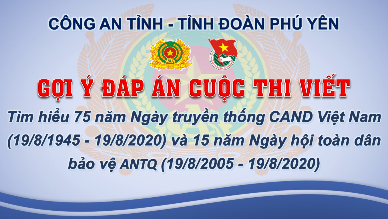 Đáp án thi tìm hiểu 75 năm thành lập lực lượng vũ trang tỉnh Nam Định – Đợt 2