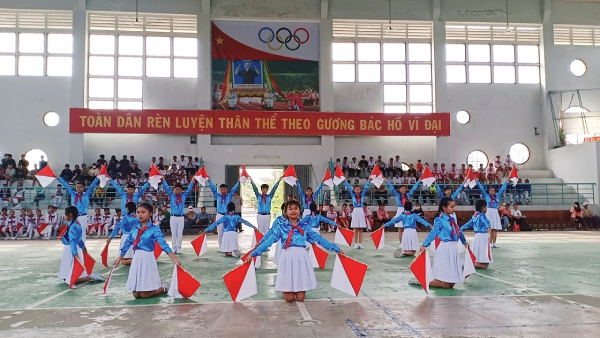 Thi đồng diễn semaphore.