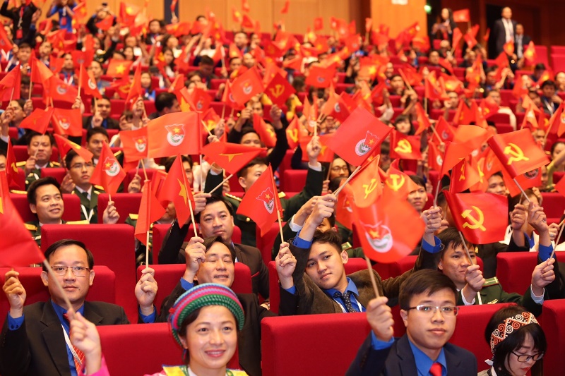 Các đại biểu tham dự Đại hội Đoàn toàn quốc lần thứ XI.