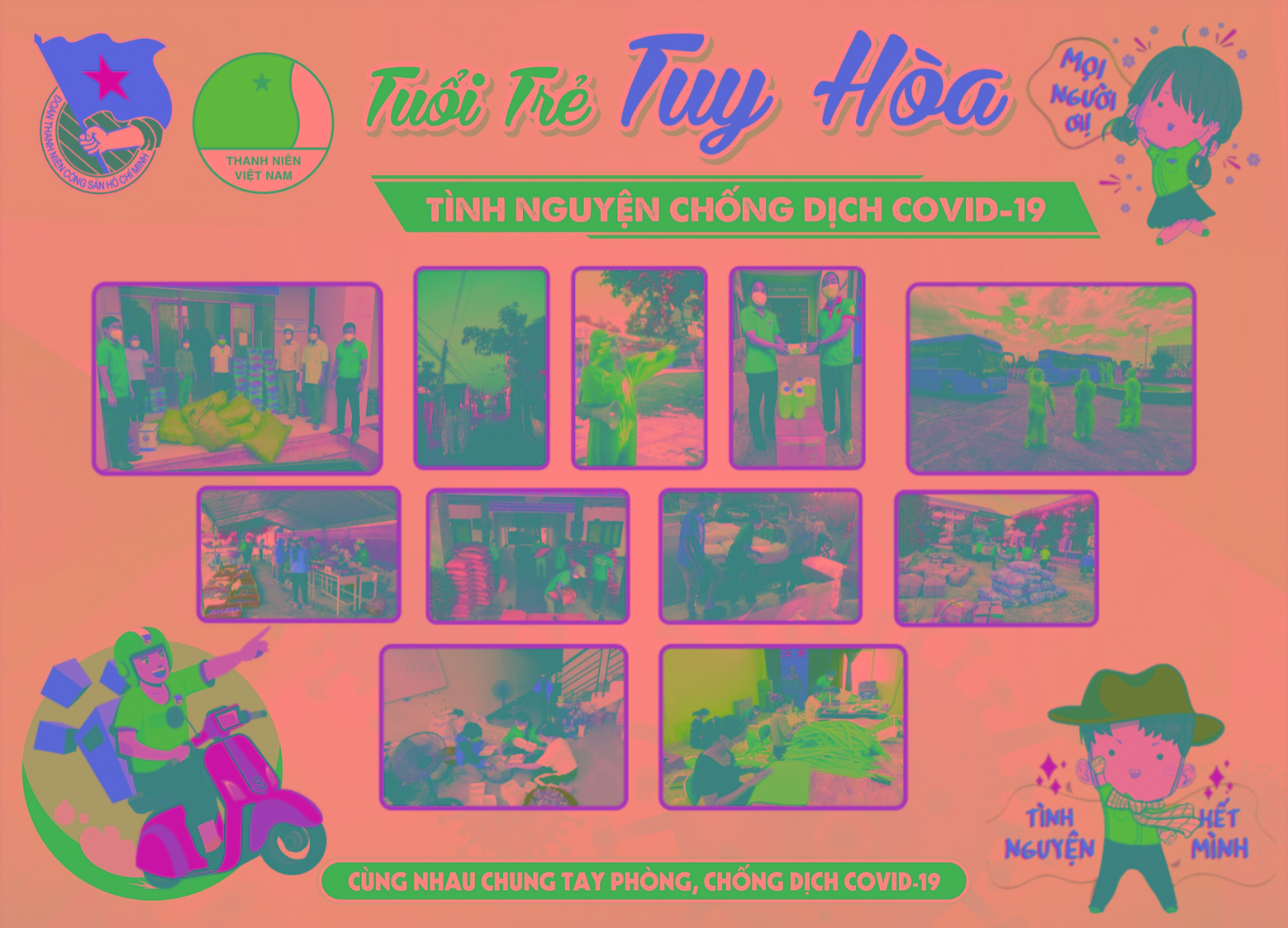 Thành Đoàn Tuy Hòa triển khai nhiều mô hình, hoạt động phòng chống dịch Covid-19