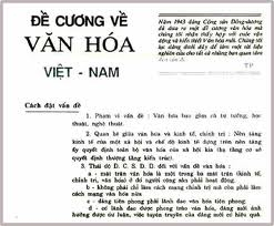 Bản “Đề cương Văn hóa Việt Nam” do Tổng Bí thư Trường Chinh soạn thảo năm 1943. (Ảnh: baotanglichsu.vn)