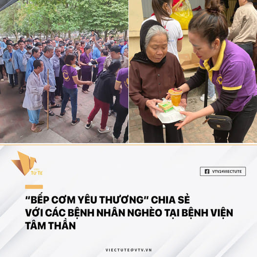 Bếp cơm yêu thương an ủi các bệnh nhân nghèo tại bệnh viện tâm thần