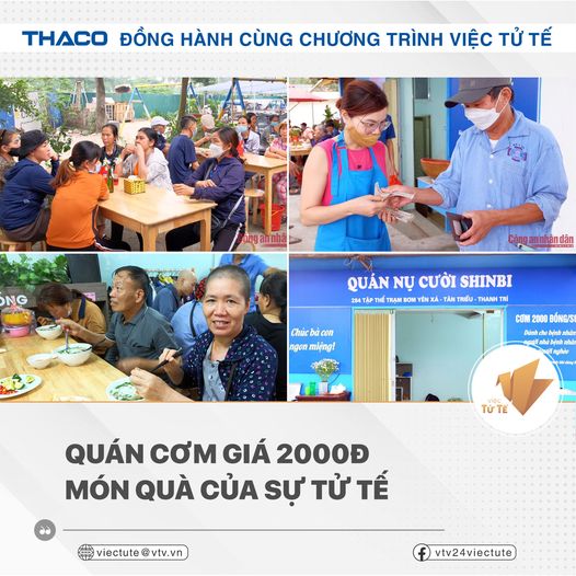 Quán cơm giá 2000Đ món quà của sự tử tế