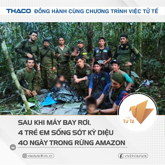 Sau khi máy bay rơi, 4 trẻ em sống sót kỳ diệu 40 ngày trong rừng Amazon