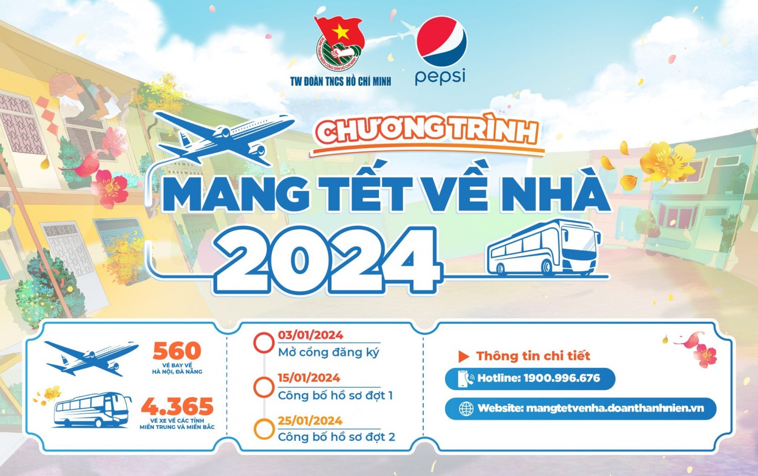 CÔNG BỐ CÁC CHUYẾN BAY, CHUYẾN XE “MANG TẾT VỀ NHÀ” NĂM 2024