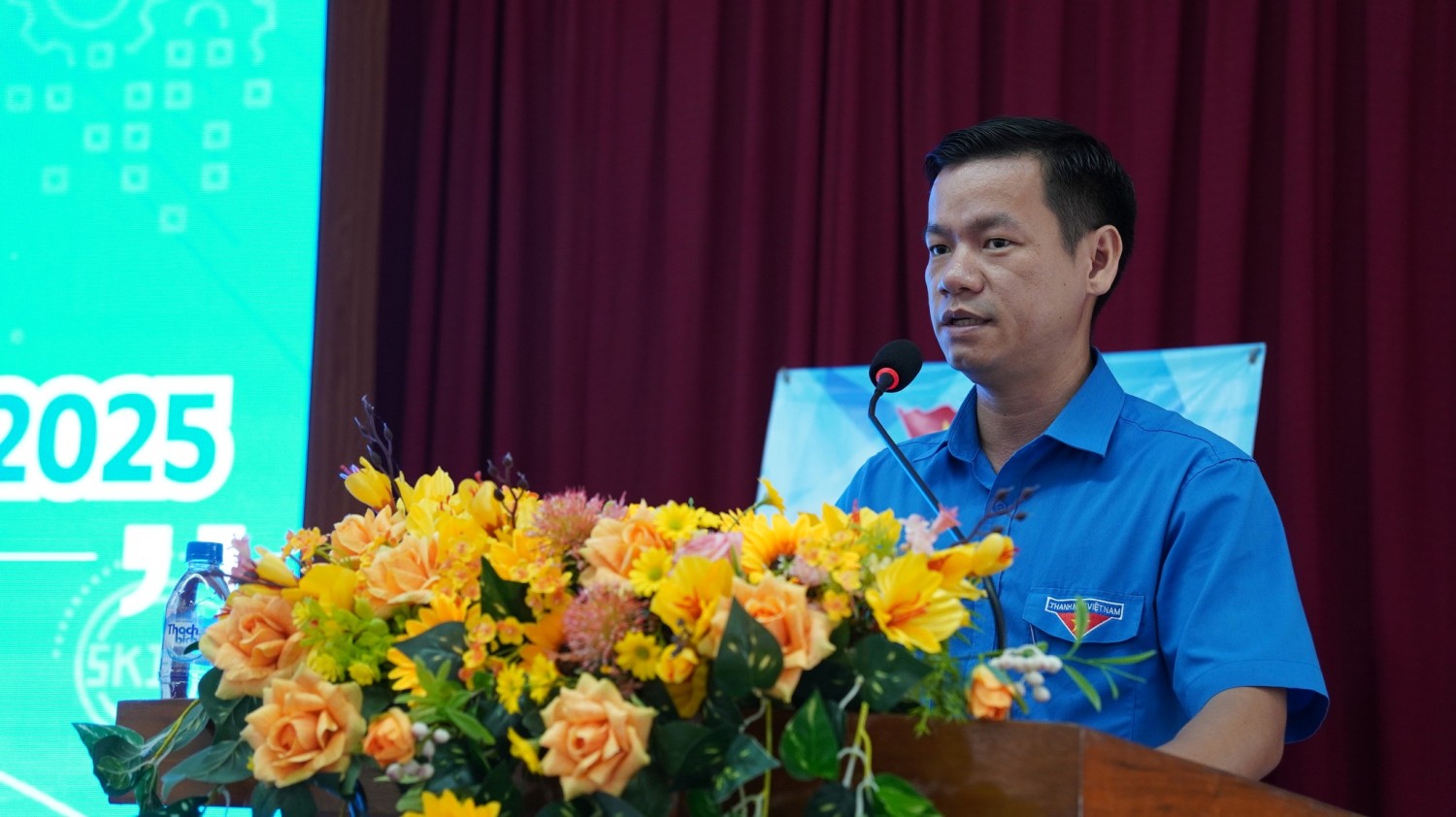 Anh Võ Duy Kha - Phó Bí thư Tỉnh Đoàn, Chủ tịch Hội Sinh viên tỉnh.